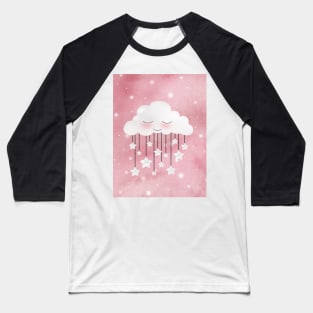 Pink Cloud Baseball T-Shirt